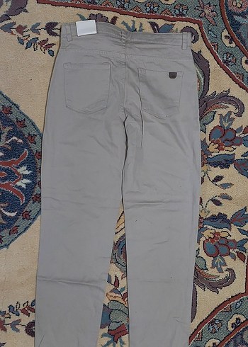 krem rengi Erkek okul Rahat Pantolon - Görsel 5