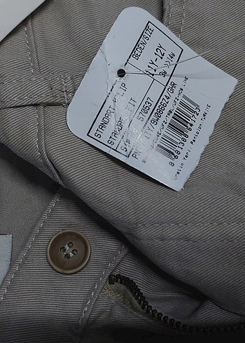 krem rengi Erkek okul Rahat Pantolon - Görsel 4