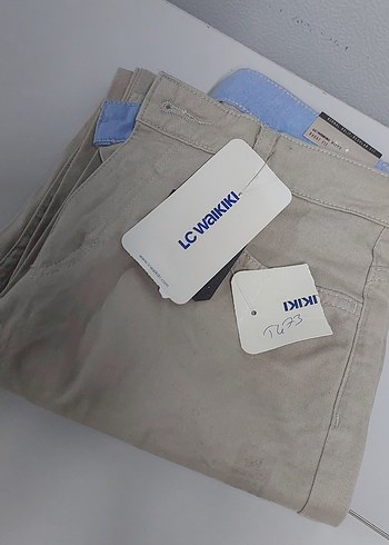 krem rengi Erkek okul Rahat Pantolon - Görsel 2