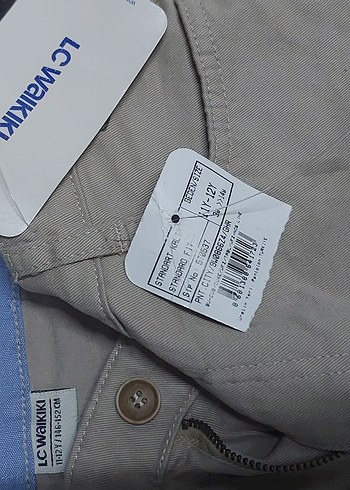 krem rengi Erkek okul Rahat Pantolon - Görsel 6