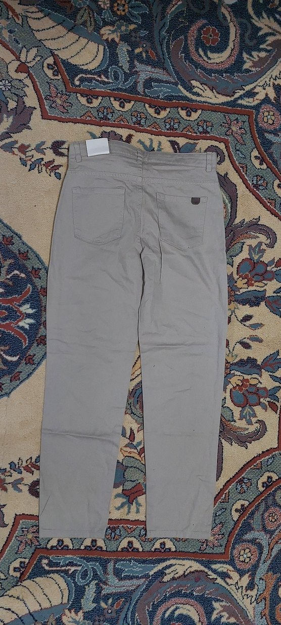 krem rengi Erkek okul Rahat Pantolon - Görsel 5