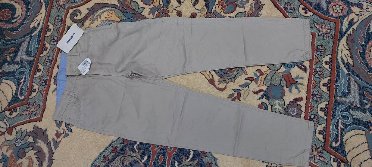 krem rengi Erkek okul Rahat Pantolon - Görsel 3