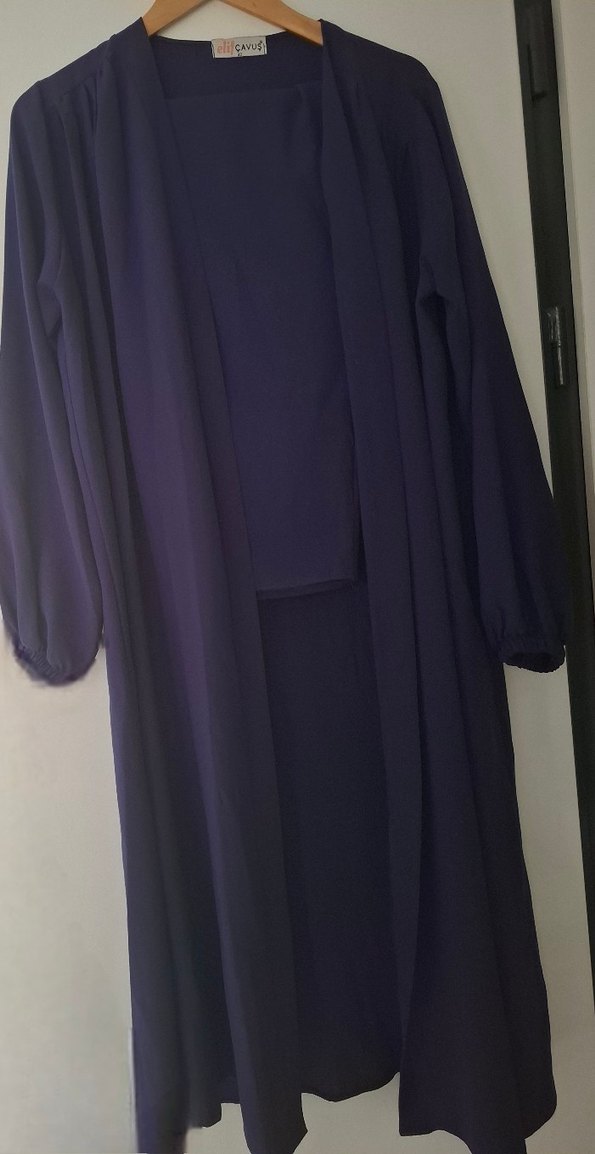 Uzun Mor Kadın Tunik Takım - Görsel 2