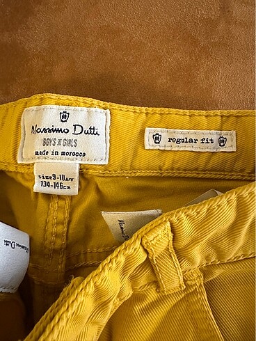 10 Yaş Beden sarı Renk Massimo Dutti cocuk pantolon