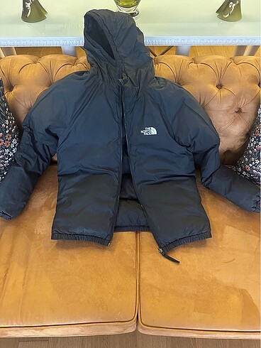 16-17 Yaş Beden North Face cift tarafli mont cocuk