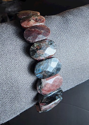 Hipersitli GARNET Dogal Taş Rolex Bileklik - Görsel 3