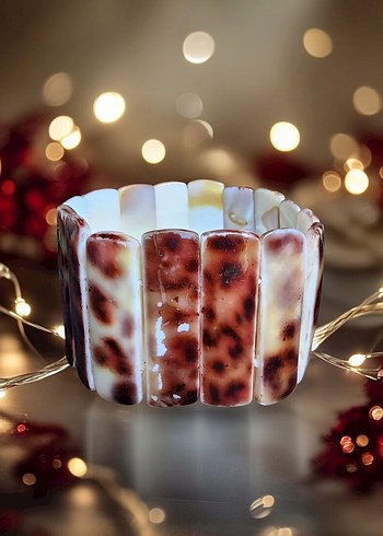 Leopar Baskılı Sedef Doğal Taş Rolex - Görsel 2