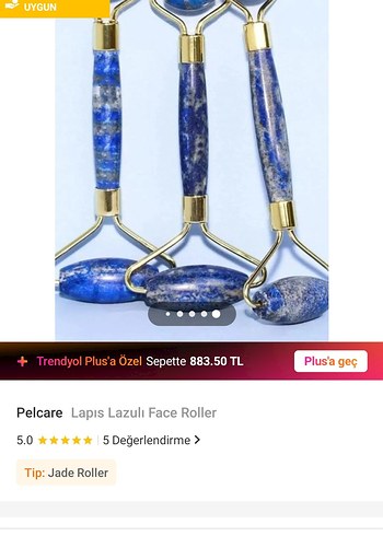 Lapis Lazuli Face Roller - Görsel 2