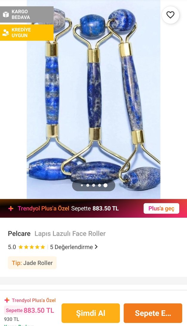 Lapis Lazuli Face Roller - Görsel 2