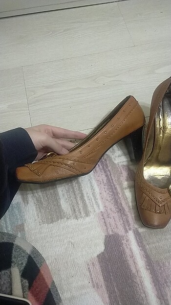 38 Beden kahverengi Renk Bayan ayakkabısı 