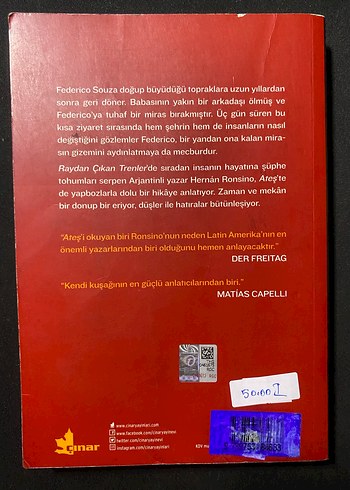 Beden Hernán Ronsino'dan Ateş Romanı