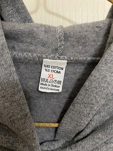 xl Beden Gri Baskılı Sweatshirt