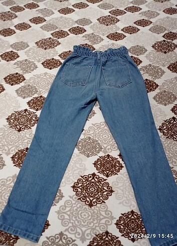 Yüksek bel kot pantolon - Görsel 8