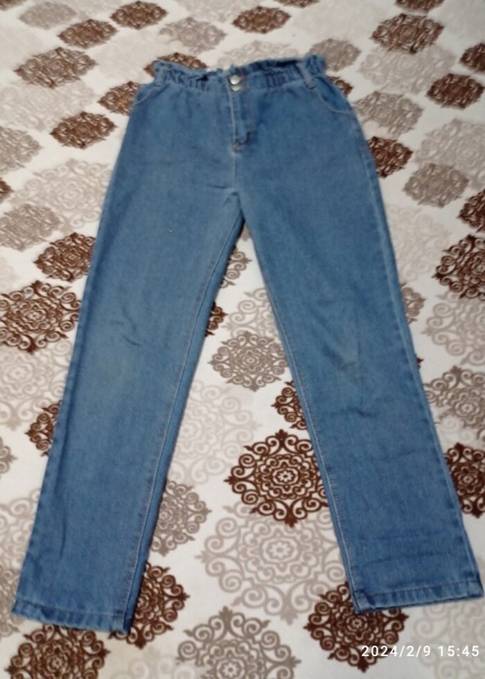 Yüksek bel kot pantolon  - Görsel 2