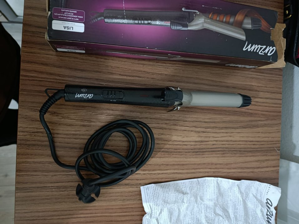 Arzum Lisa Saç Maşası Bej-Gri - Görsel 4