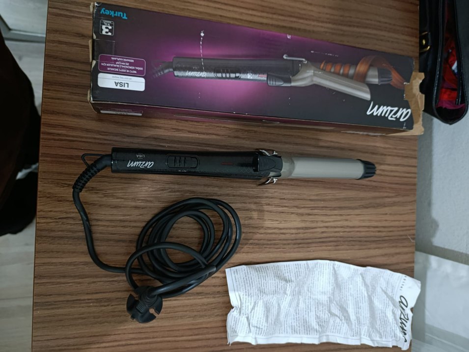 Arzum Lisa Saç Maşası Bej-Gri - Görsel 5