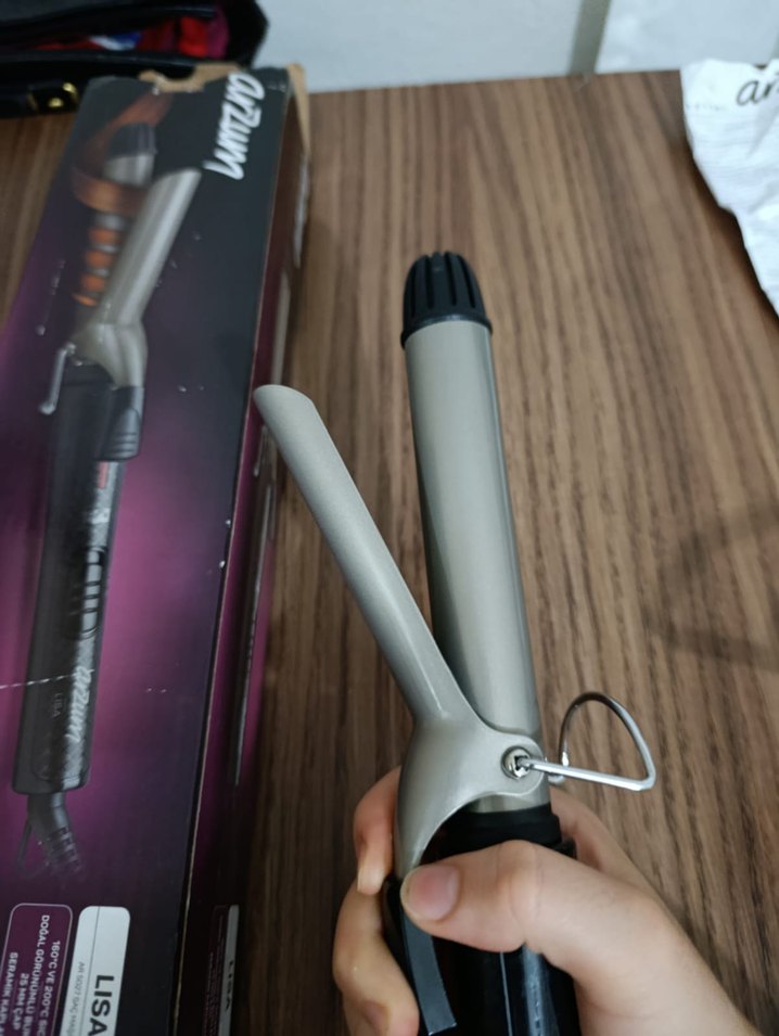 Arzum Lisa Saç Maşası Bej-Gri - Görsel 2