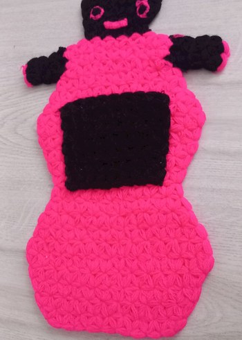 Nakışlı Pembe Renkli lif - Görsel 3