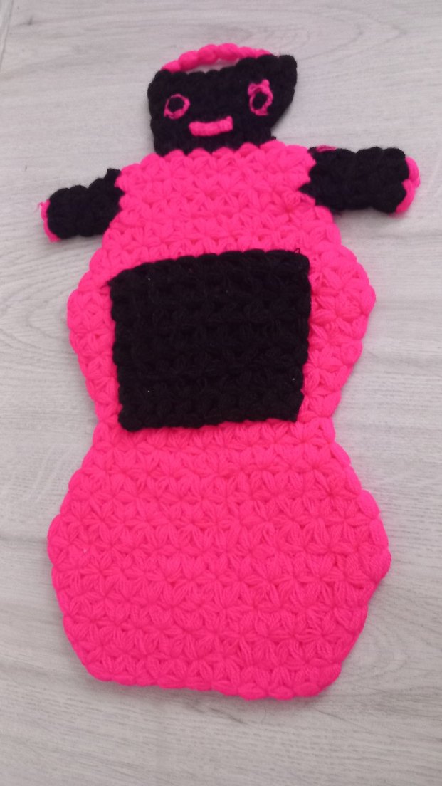 Nakışlı Pembe Renkli lif - Görsel 3