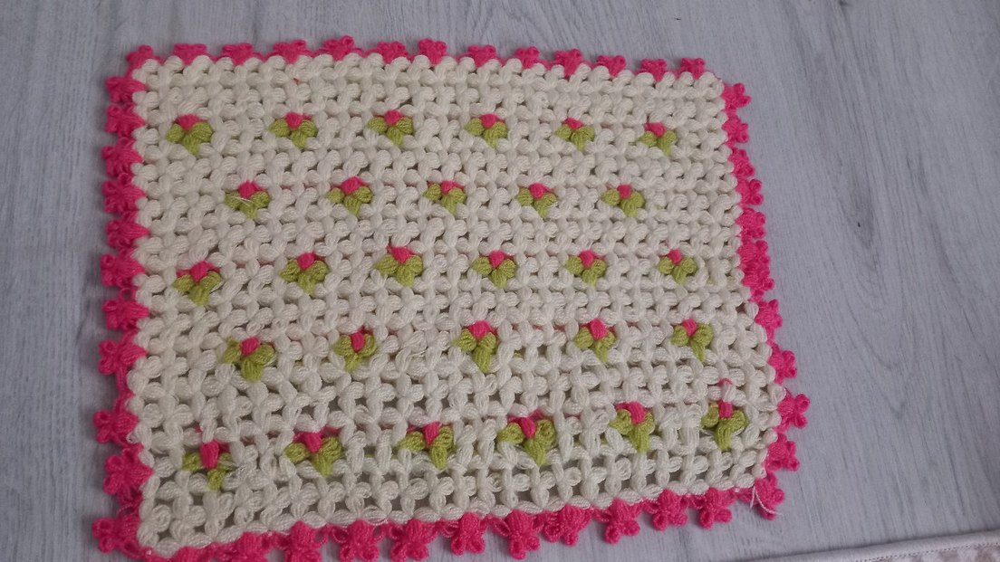 Renkli Örgü Banyo lifi - Görsel 2