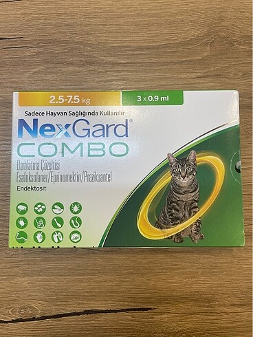 KEDİ İÇ DIŞ PARAZİT 3 ADET