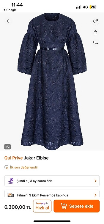 Qui prive elbise