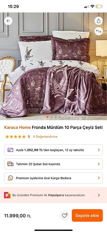 Karaca Karaca çeyiz seti yatak örtüsü