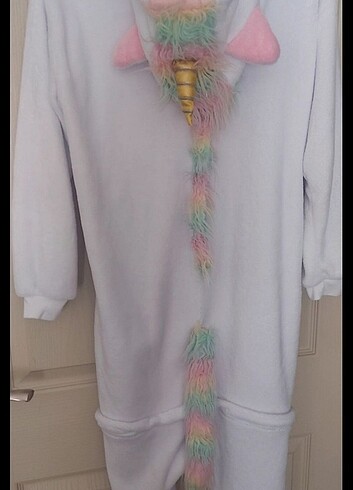 12-13 Yaş Beden Unicorn kız çocuk pijama, 130-150sm