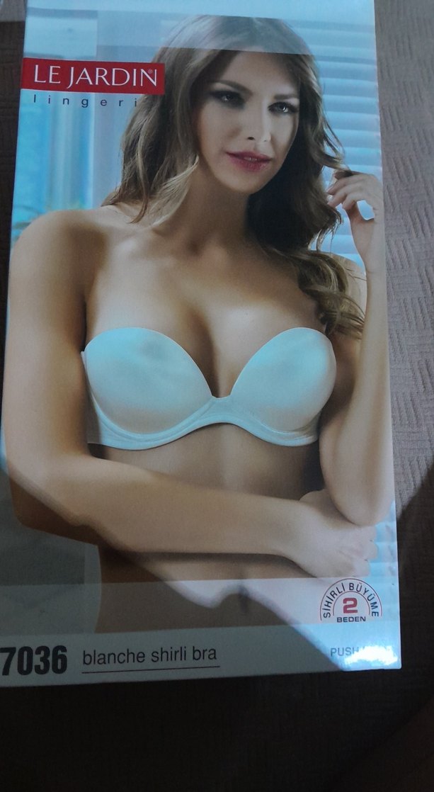 Beyaz Minimalist Destekli Sütyen 75 beden - Görsel 3