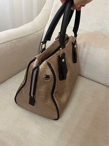  Beden camel Renk Pierre Cardin Gold El Çantası