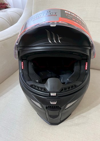MT Helmets Revenge2 Mat Siyah Motorcu Kaskı - Görsel 17