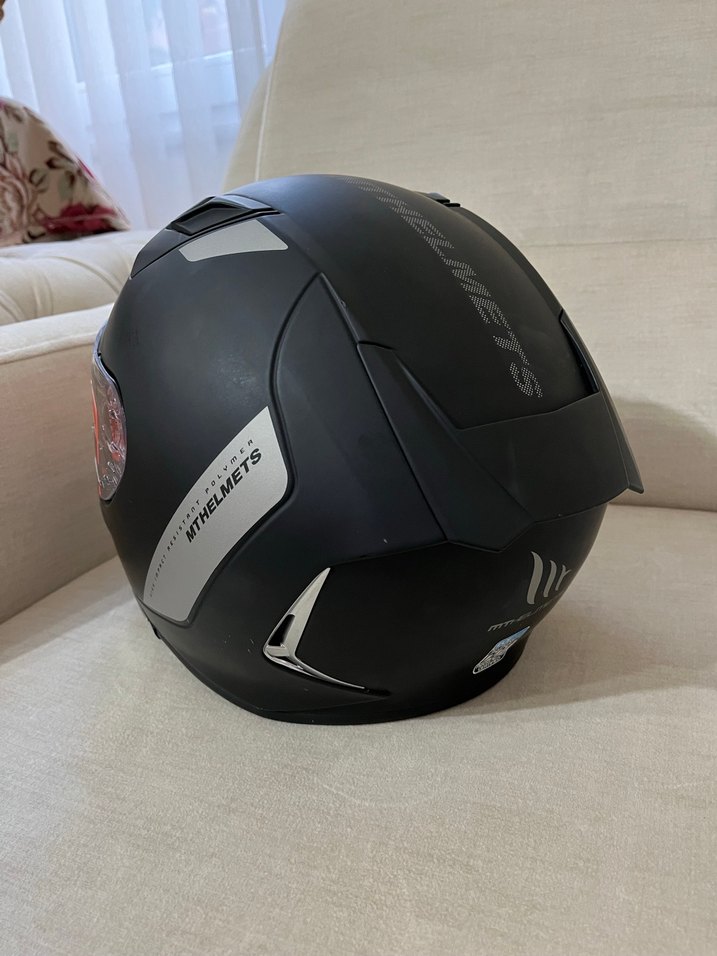 MT Helmets Revenge2 Mat Siyah Motorcu Kaskı - Görsel 5