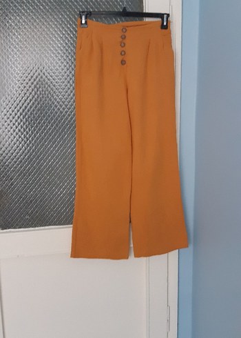 Düğmeli Kumaş Pantolon