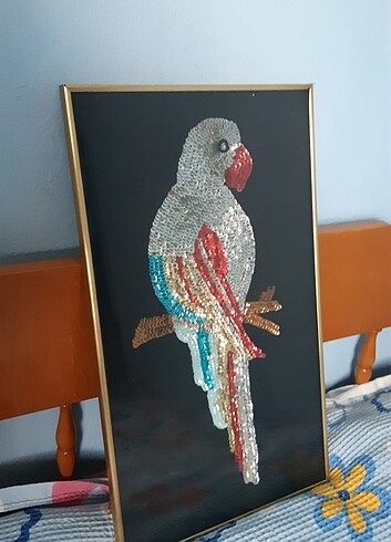 Pul el işi papağan 47..27 cm.