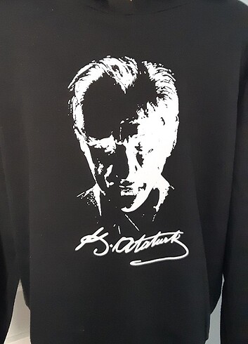 13-14 Yaş Beden siyah Renk Kapşonlu sweatshirt