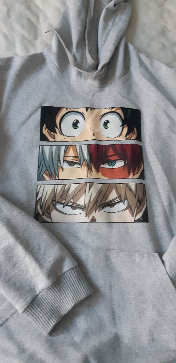 Gri Baskı Sweatshirt Kapüşonlu 11 .12 yaşa - Görsel 2