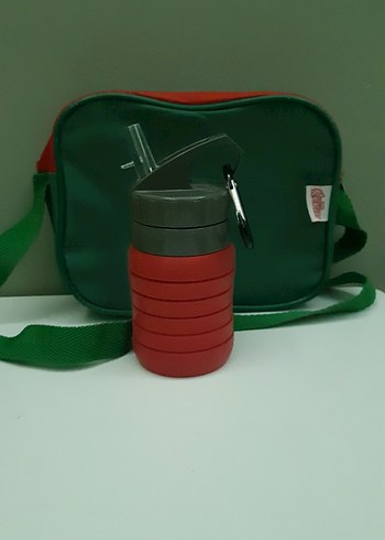 Nurgaz Katlanabilir Kırmızı Termos Matara - Görsel 4