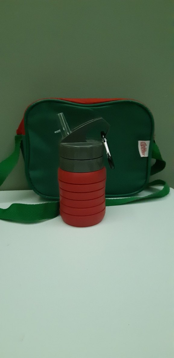 Nurgaz Katlanabilir Kırmızı Termos Matara - Görsel 4