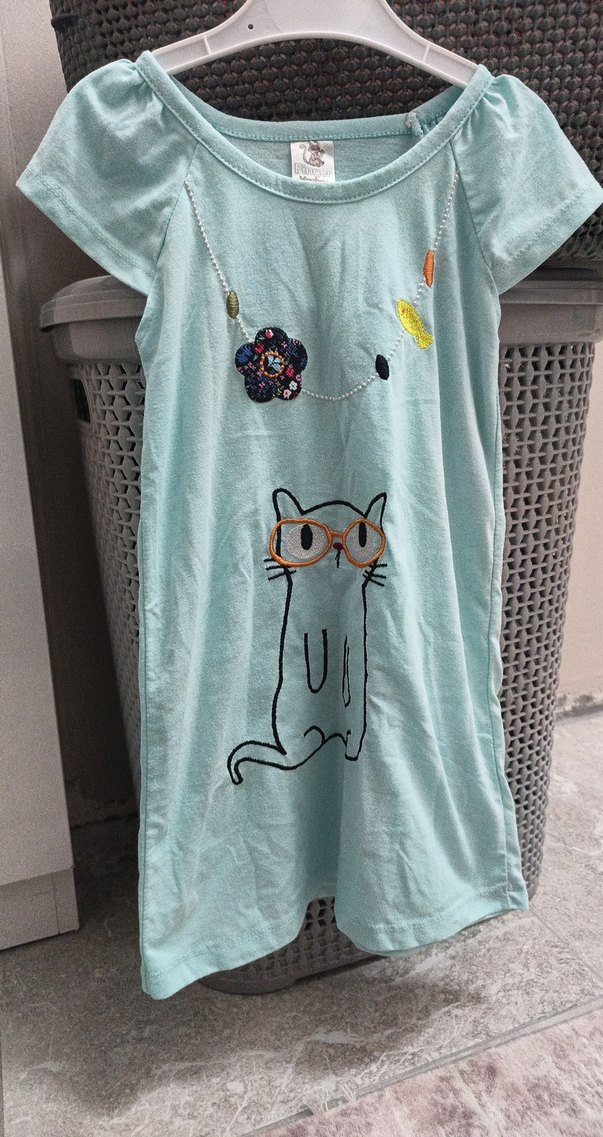 kız çocuk Kedi Elbisesi - Görsel 2