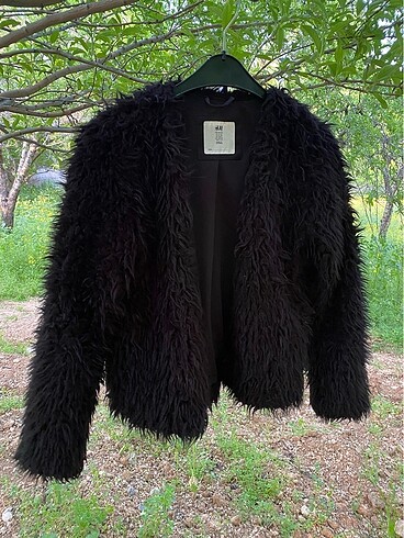 H&M siyah peluş