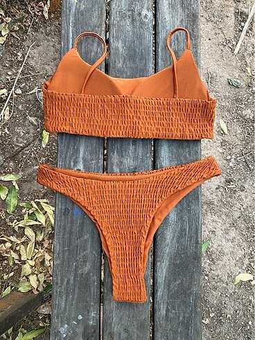 m Beden çeşitli Renk Kiremit rengi bikini takımı