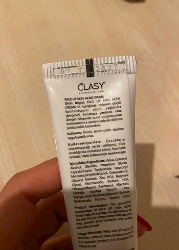 CLASY sivilce kremi 40 ml - Görsel 4
