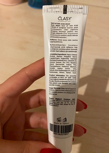 CLASY sivilce kremi 40 ml - Görsel 3