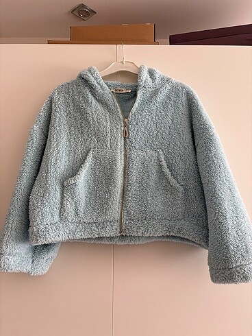 Crop yumoş ceket