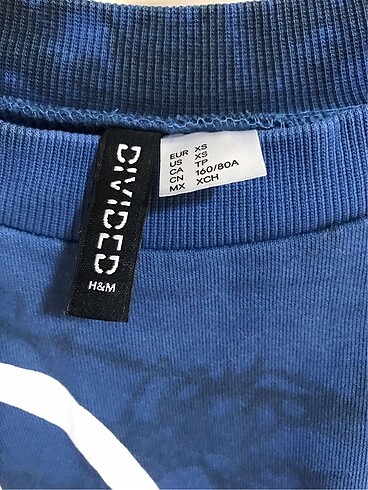 xs Beden H&M crop sweatshirt