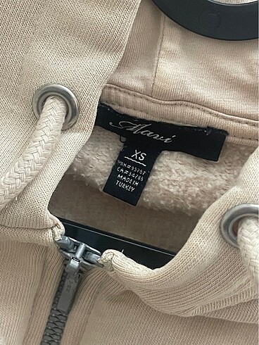 xs Beden Bej Crop polar hırka