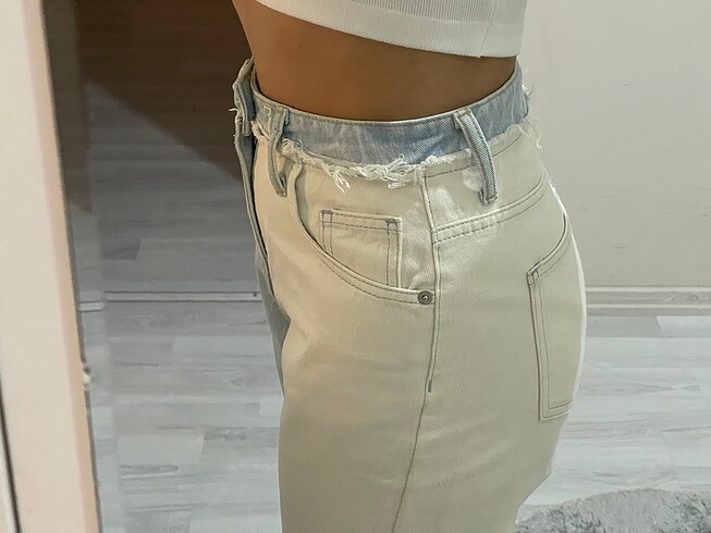 xs Beden mavi Renk Twist Jean