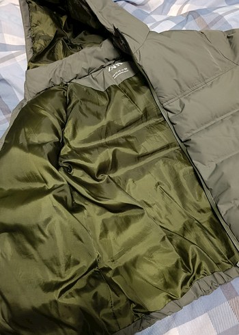 Zara sıfır ayarında haki mont - Görsel 2