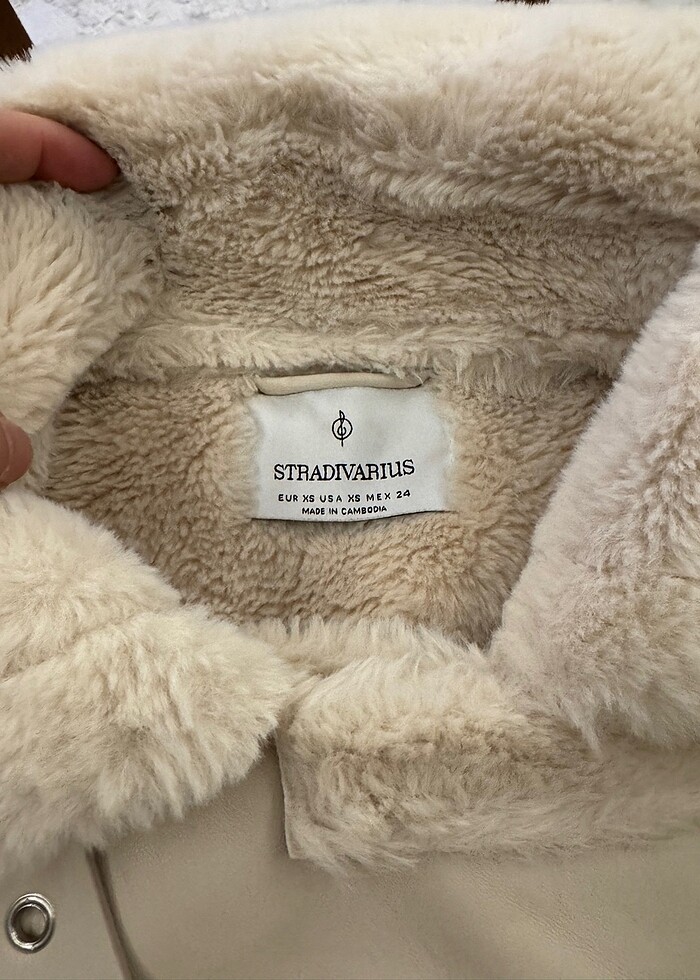 Stradivarius deri ceket - Görsel 2