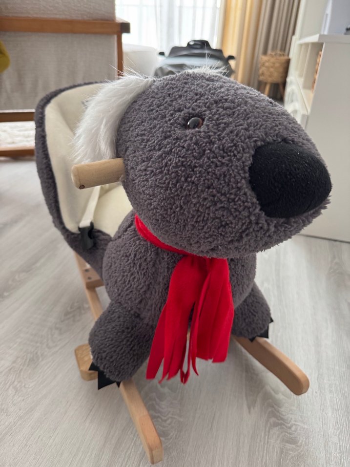 Gri Peluş Koala Sallanan Oyuncak - Görsel 4